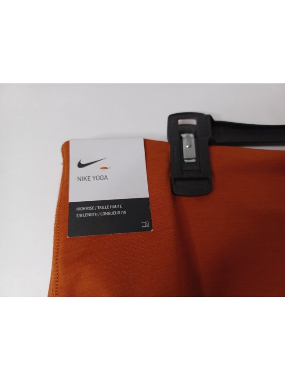 NIKE Dri Fit Orange Capri Activewear Leggings CU8607-810 Womens Plus 1X 34X25 - Picture 5 of 6
